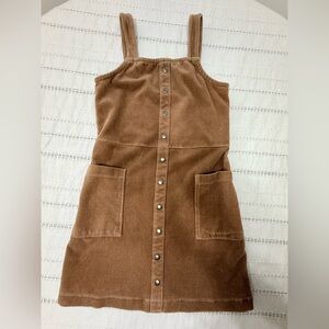Abercrombie kids Brown Corduroy Button-Down Dress